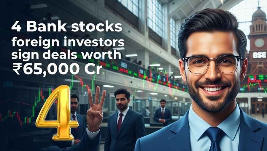 In 4 Bank Stock Foreign Investors 65k Cr Deal