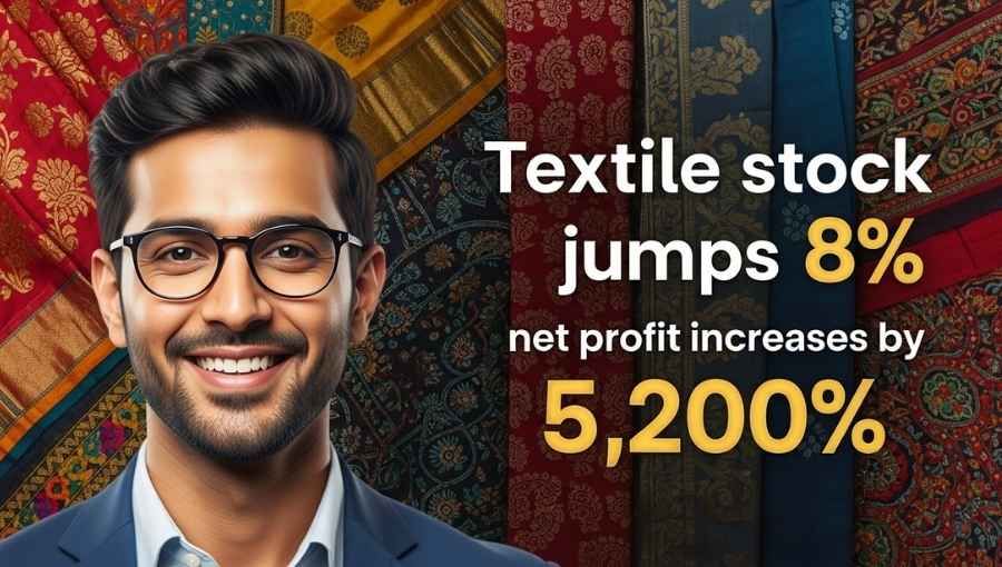 Textile Stock Jump 8 Percente Net Profit Increased